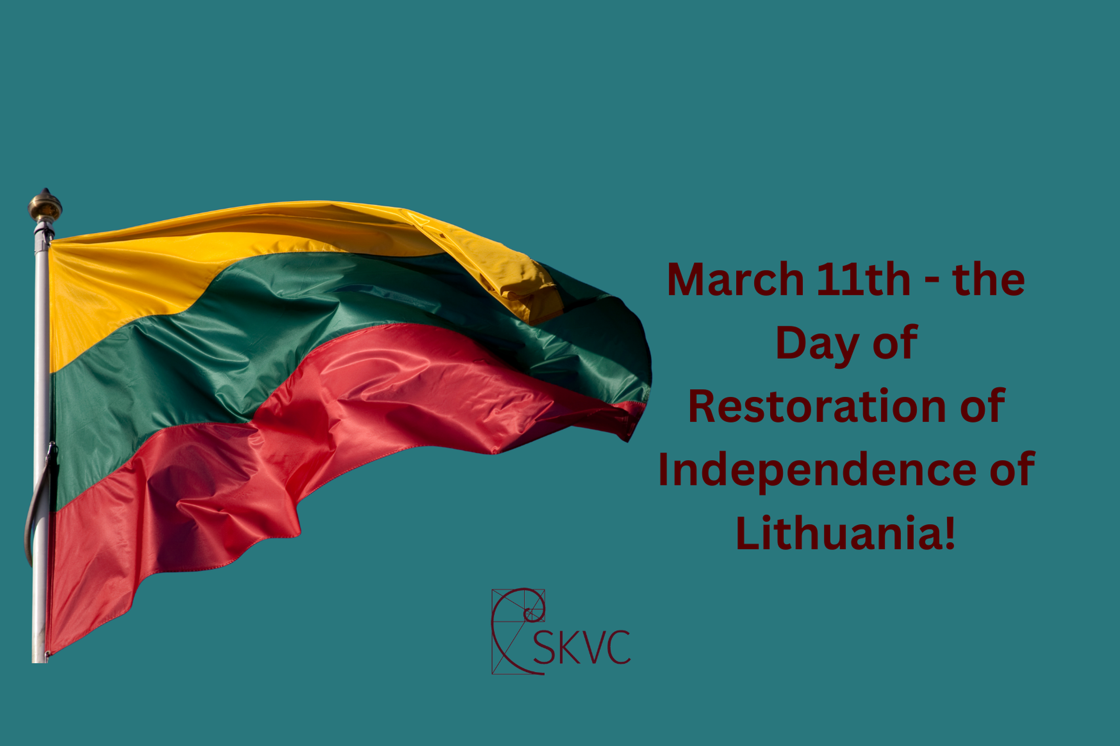 Iliustration with Lithuanian flag