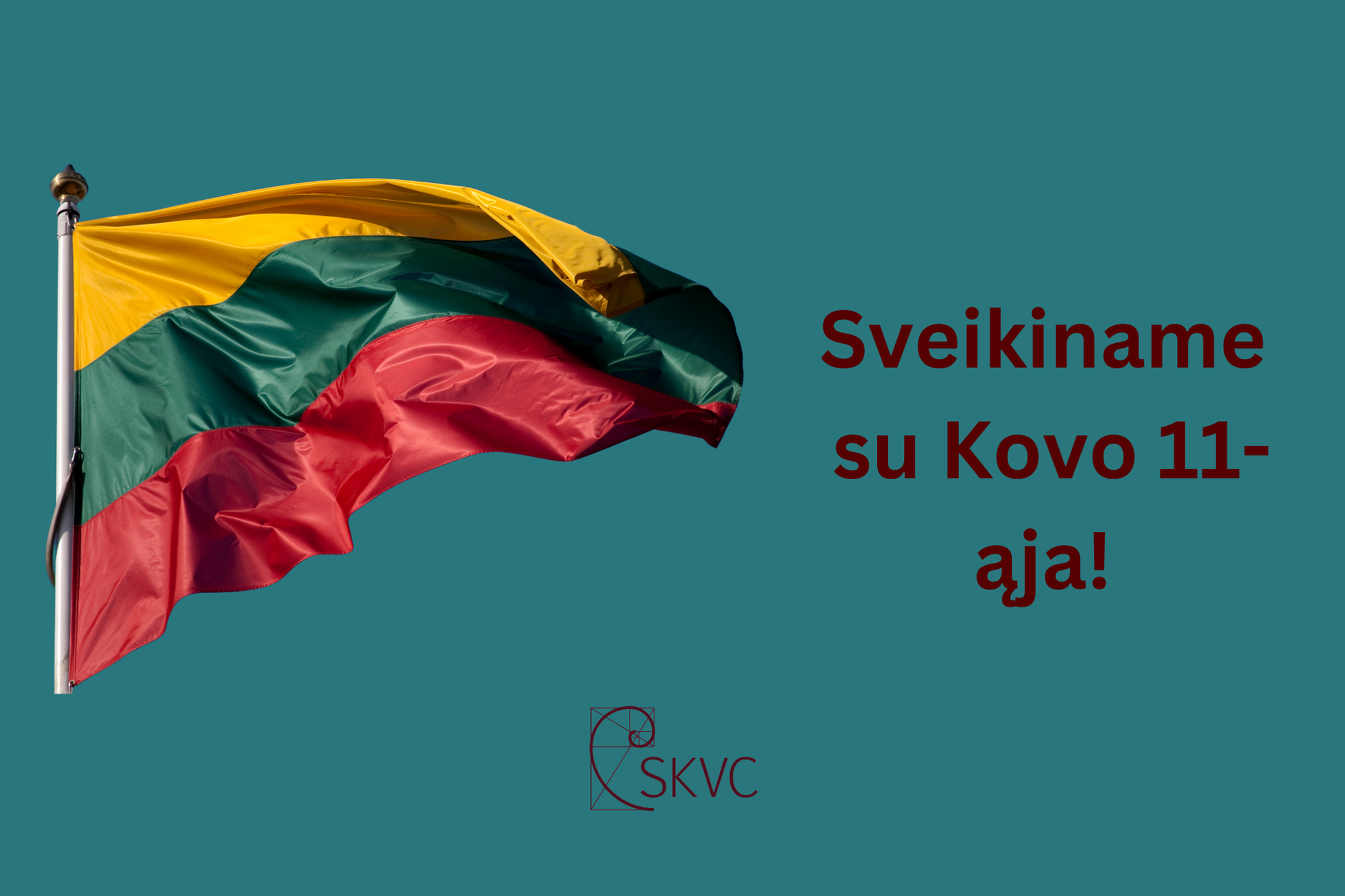 Iliustracija- sveikinimas Kovo 11-osios proga