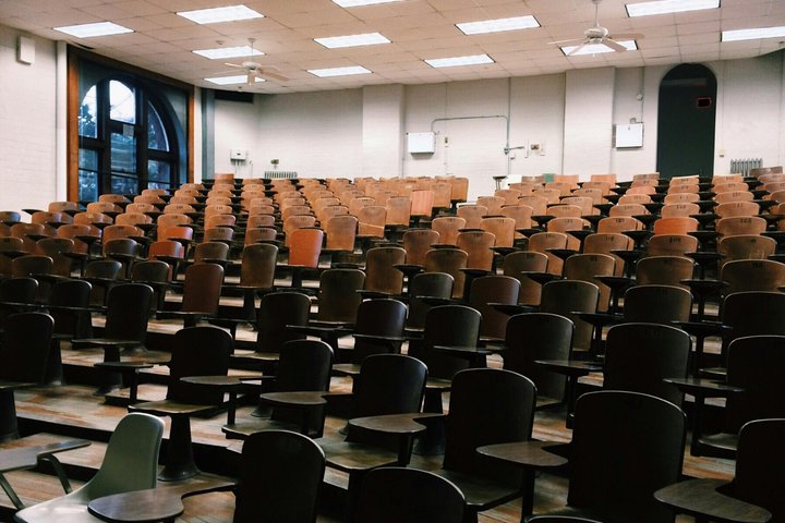 Auditorium of higher education institution