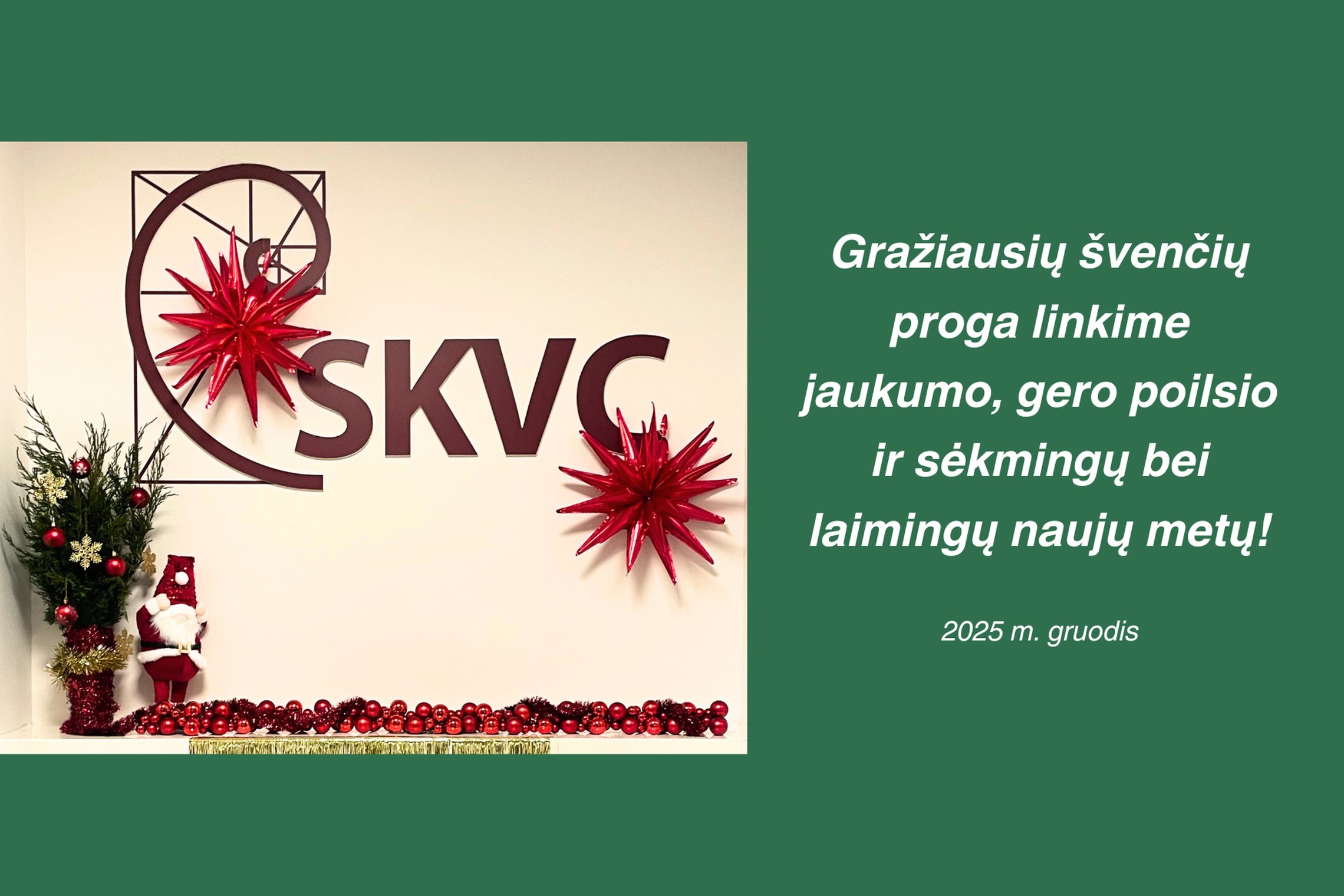 šventinis atvirukas su tekstu