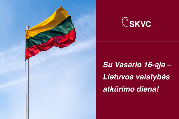 SKVC sveikinimas Vasario 16-osios proga