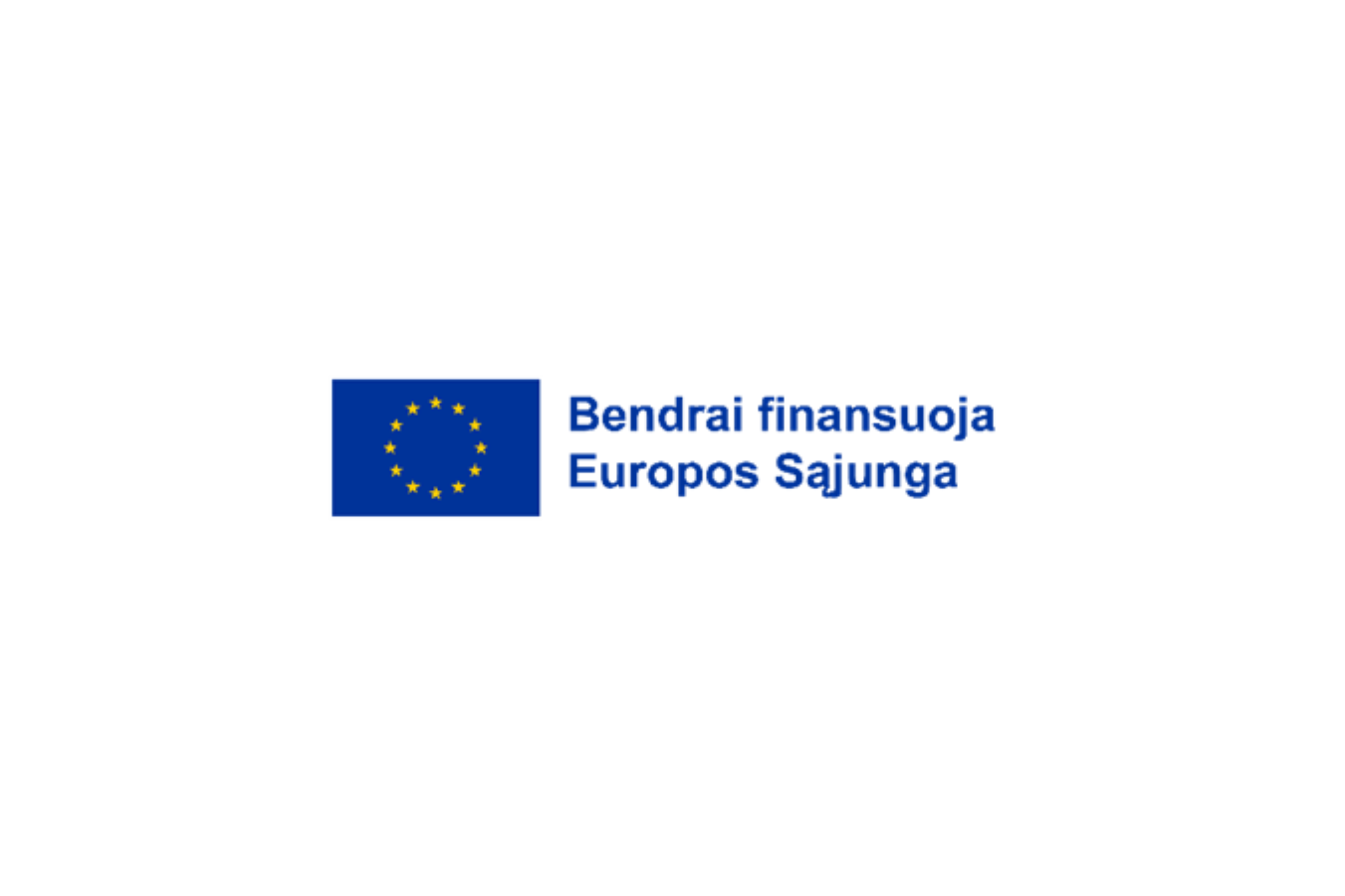 Logotipas-finansavimo šaltinis. Bendrai finansuoja Europos Sąjunga
