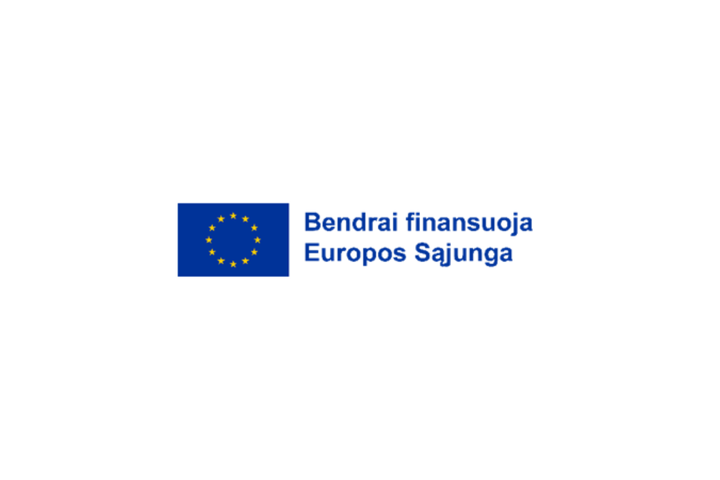 Logotipas-finansavimo šaltinis. Bendrai finansuoja Europos Sąjunga