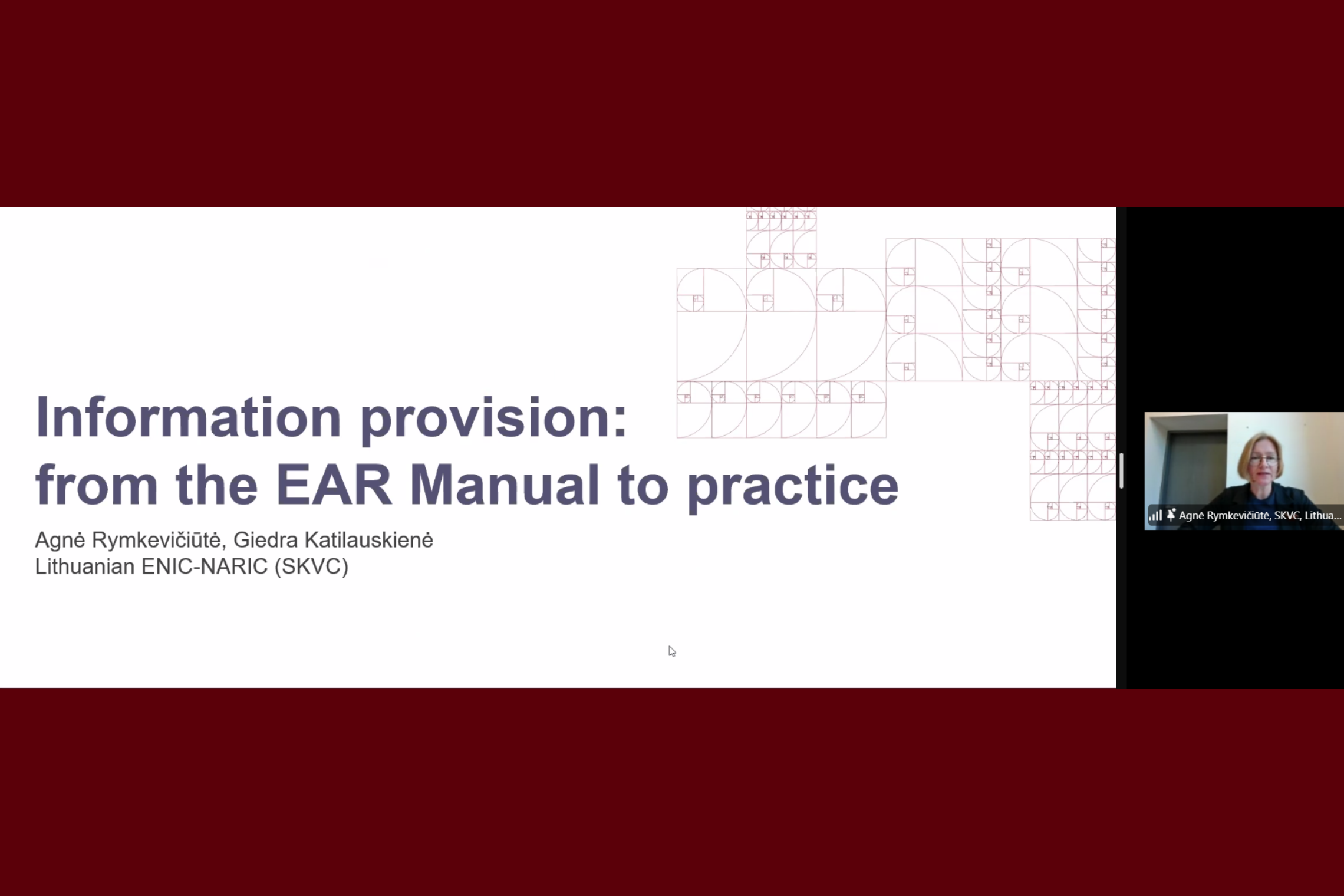 Seminaro skaidrė / presentation slide