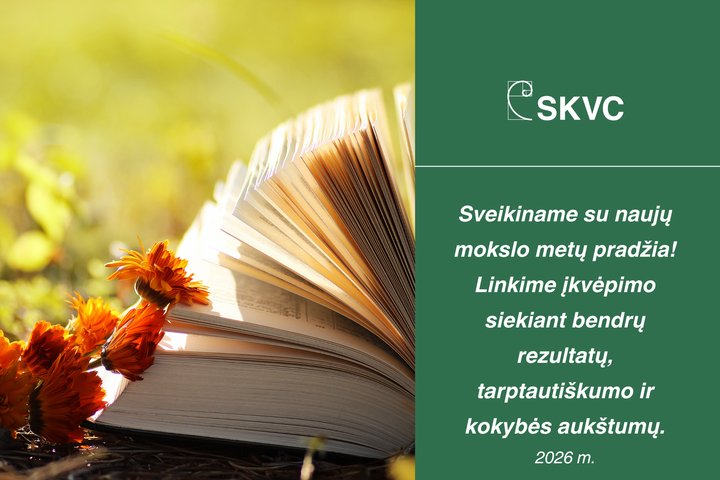 Sveikinimas su naujų mokslo metų pradžia. Linkima įkvėpimo, bendrų tikslų ir aukštų kokybės standartų